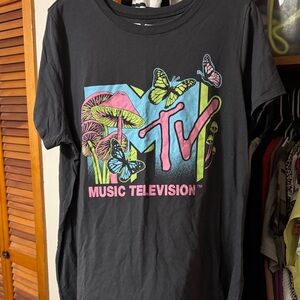 Torrid MTV Graphic T-Shirt with Butterflies